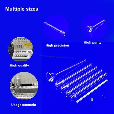 ποιότητας  High Temperature Resistant Quartz Glass BET Adsorption Tubes Corrosion Resistant Highly Transparent Εργοστάσιο