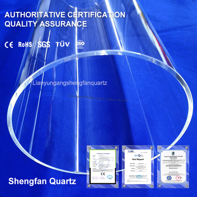 ποιότητας  High Temperature Heat Resistive Uv Quartz Tube Glass Sleeves Quartz Tubing For Furnace Εργοστάσιο