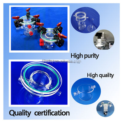 ποιότητας  High Precision Flanged Quartz Glass Reactor with Ozone Free Welding for 1100℃ Hydrogen Production Εργοστάσιο