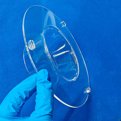 ποιότητας  Corrosion Resistance High Temperature Resistant Transparent Quartz Tube Flange Connected Quartz Glass Tube Εργοστάσιο