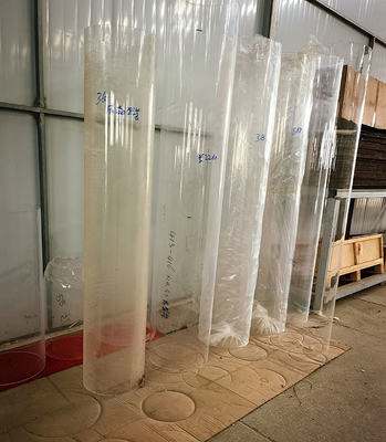 Διαφανής Θέρμανση Quartz Glass Tube Υψηλής Διαπερατότητας Γυαλισμένο