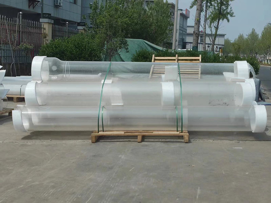 Θέρμανση Quartz Glass Tube Διαφανής Ημιαγωγός Υψηλής Διαπερατότητας