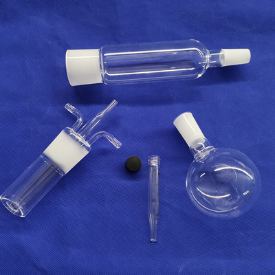 10 - 100ml το πετρέλαιο υποβάλλει την κατσαρόλα αντίδρασης πυρκαγιάς χαλαζία σωλήνων γυαλιού για το εργαστήριο σε φυγοκέντρωση