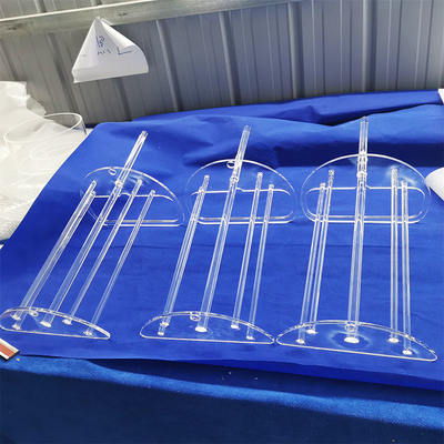 Λιωμένος μεταφορέας 100MM γκοφρετών βαρκών γυαλιού χαλαζία υψηλής αγνότητας για το φούρνο που προσαρμόζεται