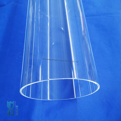 Εργοστασιακός Προσαρμοσμένος Σωλήνας Χαλαζία Μεγάλης Διαμέτρου Ανθεκτικός σε Υψηλές Θερμοκρασίες και Διαβρωτικό για Βιομηχανικές Εφαρμογές