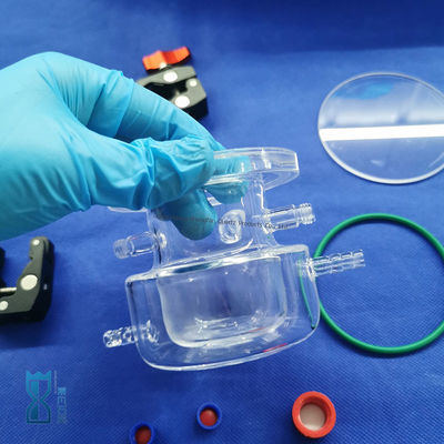 Προσαρμοσμένη κατασκευή Διαυγές αντιδραστήρα γυαλιού σιδήρου για εργαστήριο