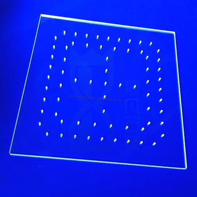 Στρατιωτική βαθμίδα λιωμένη πλάκα κουαρτζίου με προσαρμόσιμο μέγεθος και ακριβή ανοχή για εφαρμογές υψηλών θερμοκρασιών