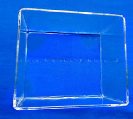 Ανθεκτική στη διάβρωση υψηλής διαπερατότητας πλακέτα γυαλιού από χαλαζία με θερμοκρασία λειτουργίας 1100°C