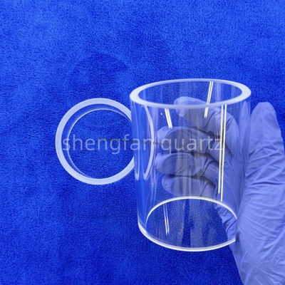 Υψηλής καθαρότητας SiO2 99,99% Κουάρτζινο γυάλινο σωλήνα με σημείο αναψύξης 1180°C και σημείο τριβής 1100°C για βιομηχανική χρήση