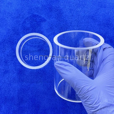 Προσαρμόσιμη υψηλής καθαρότητας SIO2 99,99% Τυλιγμένο γυάλινο σωλήνα κουαρτζίου με αντοχή στη θερμότητα έως 1200 °C