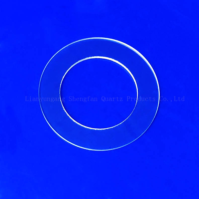 Υψηλή διαπερατότητα φωτός Custom Round Quartz Flange Seal Διαφανές φύλλο