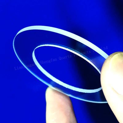 Υψηλή διαπερατότητα φωτός Custom Round Quartz Flange Seal Διαφανές φύλλο