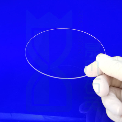 Υψηλή διαπερατότητα φωτός Custom Round Quartz Flange Seal Διαφανές φύλλο