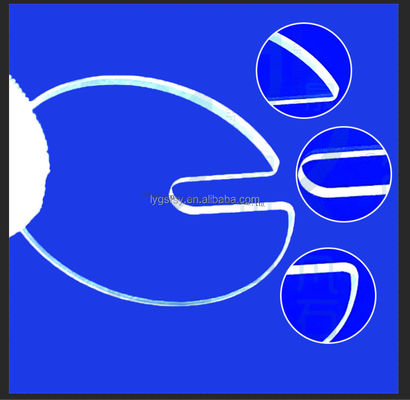 Υψηλή Διαφάνεια 99,99% Καθαρότητα Πλάκα Γυαλιού Χαλαζία με Θερμοκρασία Λειτουργίας 1100℃