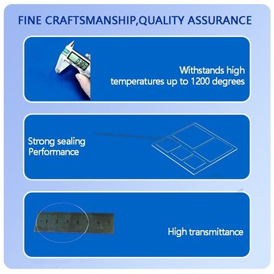 High Temperature Resistance (1150℃) High Purity (SIO2>99.99%) Customizable Size (0.5-100mm) Quartz Glass Plate for Semiconductor and Optical Applications