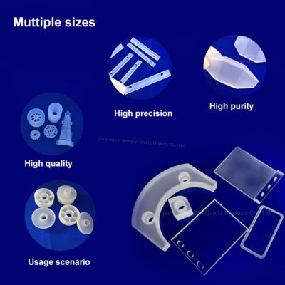 Φαρμακευτική κατασκευή Ανθεκτικό σε υψηλές θερμοκρασίες Ανθεκτικό στη διάβρωση Διαφανές Αδιαφανές Κουάρτζιο Γυαλί Ειδικά διαμορφωμένα μέρη για υποστήριξη δείγματος