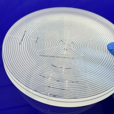 Πλάκα γυαλιού χαλαζία υψηλής καθαρότητας SIO2 99.99% αντοχής σε υψηλή θερμοκρασία 1100℃