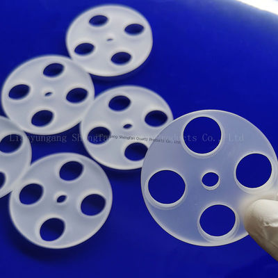 Πλάκα γυαλιού χαλαζία υψηλής καθαρότητας SIO2 99.99% αντοχής σε υψηλή θερμοκρασία 1100℃