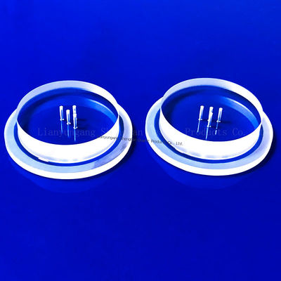 Πλάκα από γυαλί χαλαζία ανθεκτική σε υψηλές θερμοκρασίες και διάβρωση, κατεργασμένη με CNC για οπτικές εφαρμογές