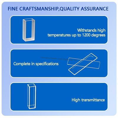 Οπτική Διαφανής Πλάκα Γυαλιού Χαλαζία με Καθαρότητα SIO2>99.99% 1150℃ Θερμοκρασία Λειτουργίας και Ανοχή ±0.02mm