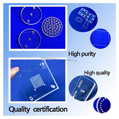 Customized Quartz Glass Plate Quartz Glass Sheet for Fixing Test Tube Standard-Sized Holes Processing Plate