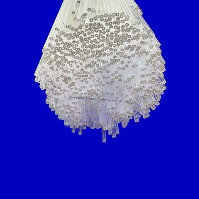 Ανθεκτικό σε υψηλές θερμοκρασίες και διάβρωση, υψηλής καθαρότητας SiO2, χαλαζιακό γυάλινο τριχοειδές σωλήνα φ1mm-φ5mm