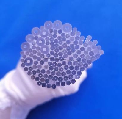 Ανθεκτικό σε υψηλές θερμοκρασίες και διάβρωση, υψηλής καθαρότητας SiO2, χαλαζιακό γυάλινο τριχοειδές σωλήνα φ1mm-φ5mm