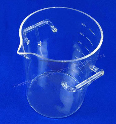 Customized high-temperature resistant and corrosion-resistant 50-1000ml transparent quartz beaker