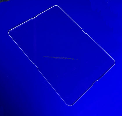 Πλάκα χαλαζία υψηλής διαφάνειας 92% μετάδοσης φωτός με θερμοκρασία λειτουργίας 1100°C και καθαρότητα SiO2 99,99%