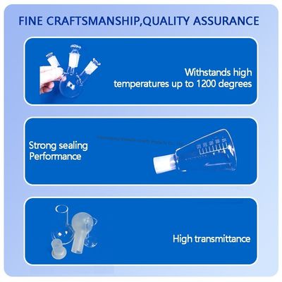 Προσαρμοσμένο 50-5000ml φιαλίδιο γυαλιού με στρογγυλό επίπεδο κάτω μέρος