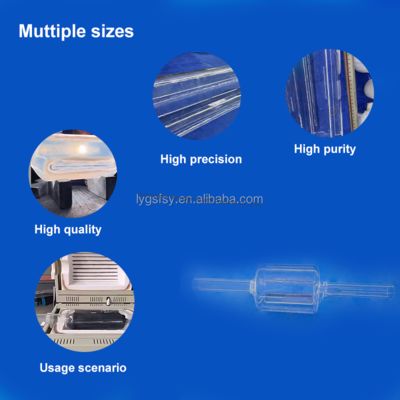 Custom High Purity Silica Clear Polished Glass Glass Tube For Vacuum Furnace