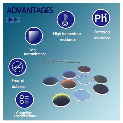 Υψηλής διαφάνειας 92% πλάκα γυαλιού χαλαζιού