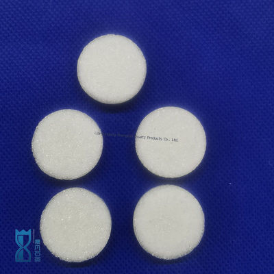 Όργανο εργαστηρίου αερίου και υγρού φιλτραρίσματος πυρήνας χαλαζιακής άμμου δίσκος φίλτρου χαλαζία