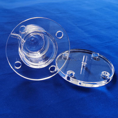 Προσαρμοσμένο σφραγισμένο γυάλινο σωλήνα από χαλαζία με πάχος 1-100mm και σημείο τήξης 1732°C