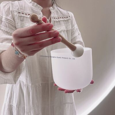 Χονδρική πώληση Σετ Κρυστάλλινων Κραδασμικών Μπολ 6-12 ιντσών με Δωρεάν Σφυριά και Δακτυλίους για Θεραπεία Τσάκρα