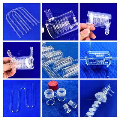 Σωλήνας χαλαζία με φλάντζα υψηλής καθαρότητας 99,99% ανθεκτικός στη διάβρωση, σωλήνας χαλαζία από άμμο