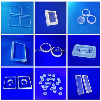 Custom Clear High Temperature Resistance Glass Plates JGS1 Fused Silica Quartz Glass Disc