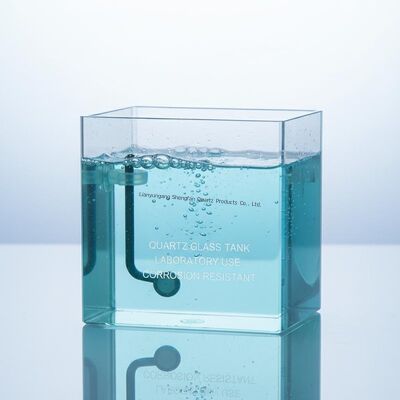 Υψηλής διαπερατότητας ανθεκτική στη διάβρωση γυάλινη πλάκα από χαλαζία για εργαστηριακή χρήση σε υψηλές θερμοκρασίες