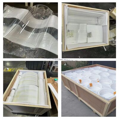 Σωλήνας χαλαζία μεγάλης διαμέτρου, ανθεκτικός σε υψηλές θερμοκρασίες και διαβρωτικό, για φωτοβολταϊκές εφαρμογές