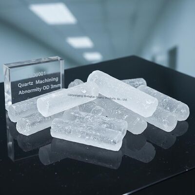 Πιστοποιημένος κατά ISO9001 Σωλήνας από χαλαζία γυαλί 3mm OD Ανθεκτικός σε Υψηλές Θερμοκρασίες με Υψηλή Διαπερατότητα Φωτός