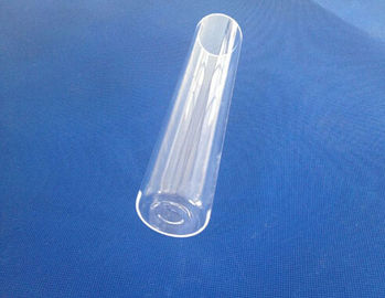 Customed Pressure Endurable Quartz Heater Tube High Transparent Quartz Tube Vacuum Sealed Flange