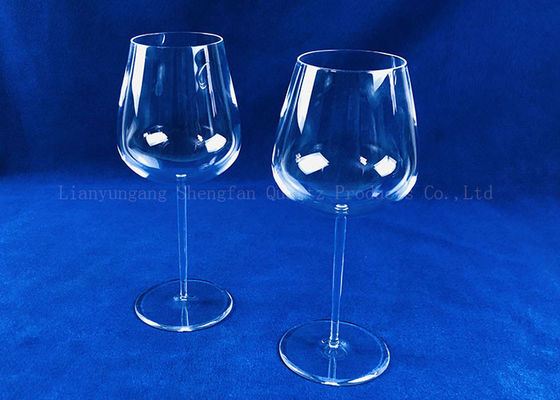 Χονδρικό εμπόριο υψηλό - Goblets χαλαζία γυαλιού κρυστάλλου χαλαζία γυαλιού ποιοτικού κόκκινου κρασιού για το οικογενειακό γεύμα