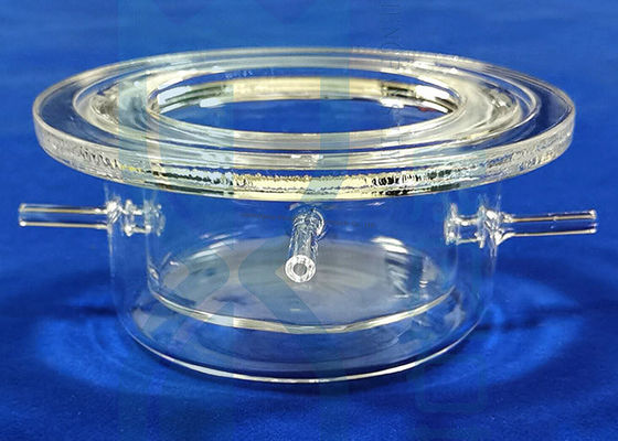 Προσαρμοσμένα γυαλικά εργαστηρίων επιστήμης εργαστηριακών γυαλικών χημείας μεγέθους αντίδρασης αντιδραστήρων γυαλιού χαλαζία δεξαμενή