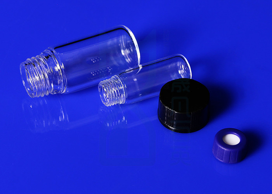 Clear Fused Silica 2.2g/Cm3 Quartz Reagent Bottle With Screw Thread Cap