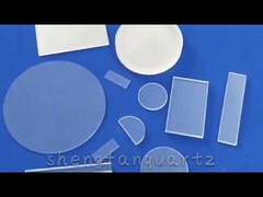 Πλάκα γυαλιού χαλαζία 0,3mm Διαφανές υπόστρωμα γυαλιού χαλαζία με υψηλή καθαρότητα