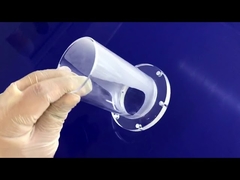 Μεγάλης Διαμέτρου Διαφανής Σωλήνας Χαλαζία με Φλάντζα για Χημικούς Σωλήνες