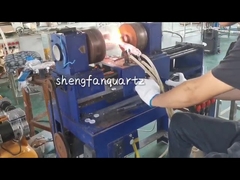 Υψηλής καθαρότητας Περαιτέρω Επεξεργασία Διαφανής Συντηγμένος Σωλήνας Χαλαζία με Υποδοχές