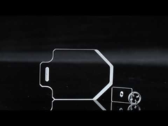 Ορθογώνια Γυαλισμένη Πλάκα από Γυαλί Χαλαζία Ανθεκτική σε Υψηλές Θερμοκρασίες