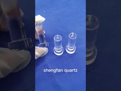 Alkali Resistance Pure Quartz Test Tube Clear Ground Joint Mouth For Lab