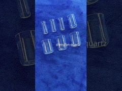 Διαφανής τεστ σωλήνα Κουάρτζ Μακρόχρονη αντοχή με σφραγίδα φραγκοκόπτης Κουάρτζ